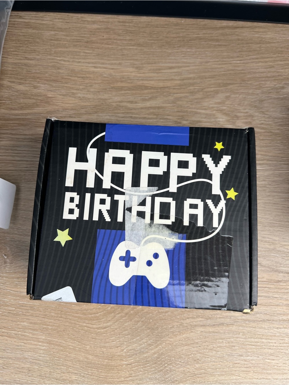 Happy Birthday Gamer Gift Box - Black & Blue